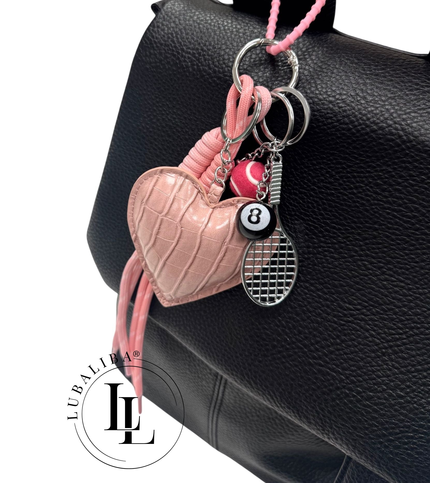 Anhänger Schlüsselanhänger " Herz Sport Rosa "